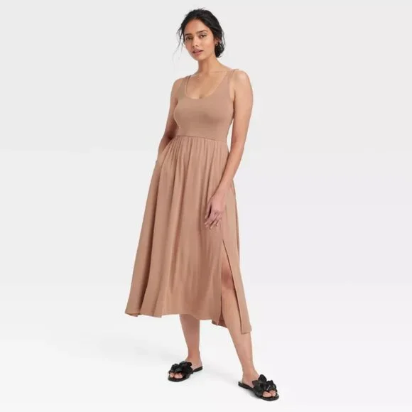 a new day | Dresses | Nwt Womens Midi Ballet Dress A New Day Brown |  Poshmark